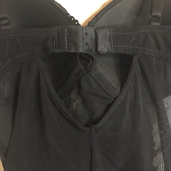 Sexy H&M Lingerie Teddy Black Lace Mesh Push up - Picture 6 of 10
